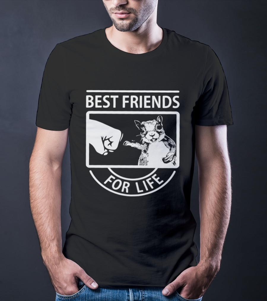 Best Friends For Life Squirrel Fist Bump T-Shirt