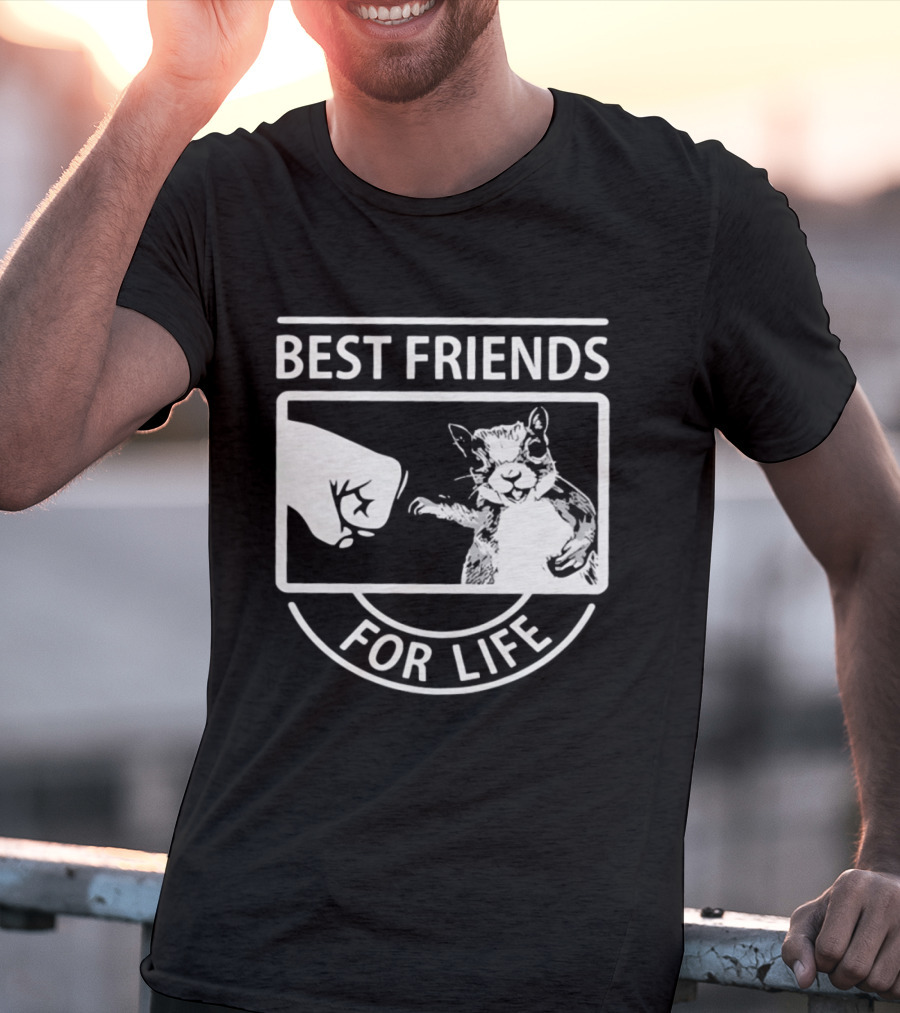 Best Friends For Life Squirrel Fist Bump T-Shirt