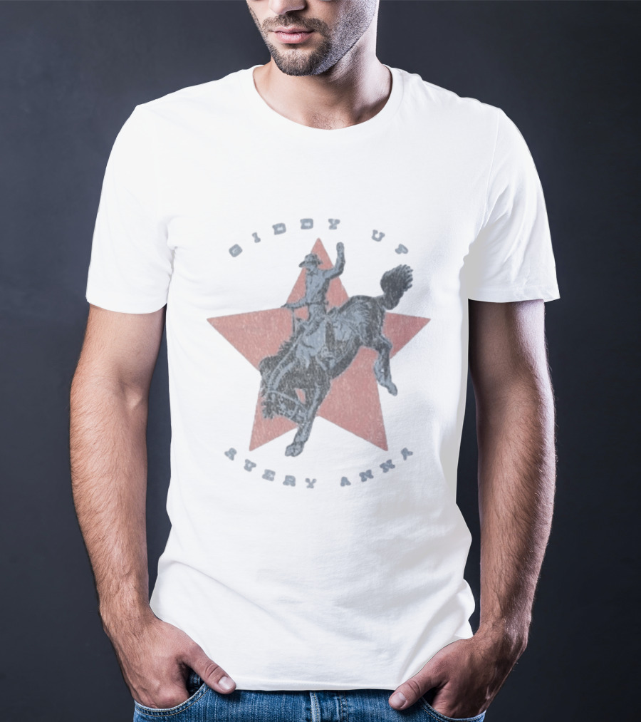 Giddy Up Avery Anna Star Rodeo Cowboy T-Shirt