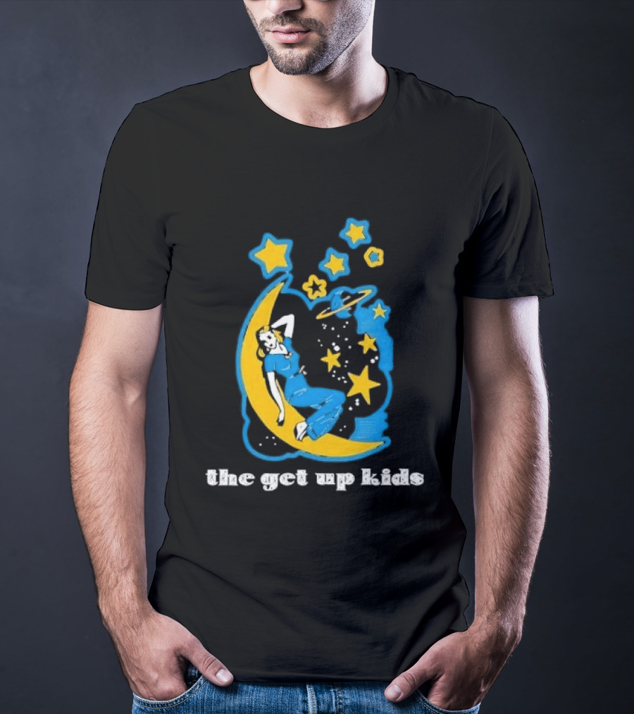 The Get Up Kids Woman On Crescent Moon With Stars T-Shirt