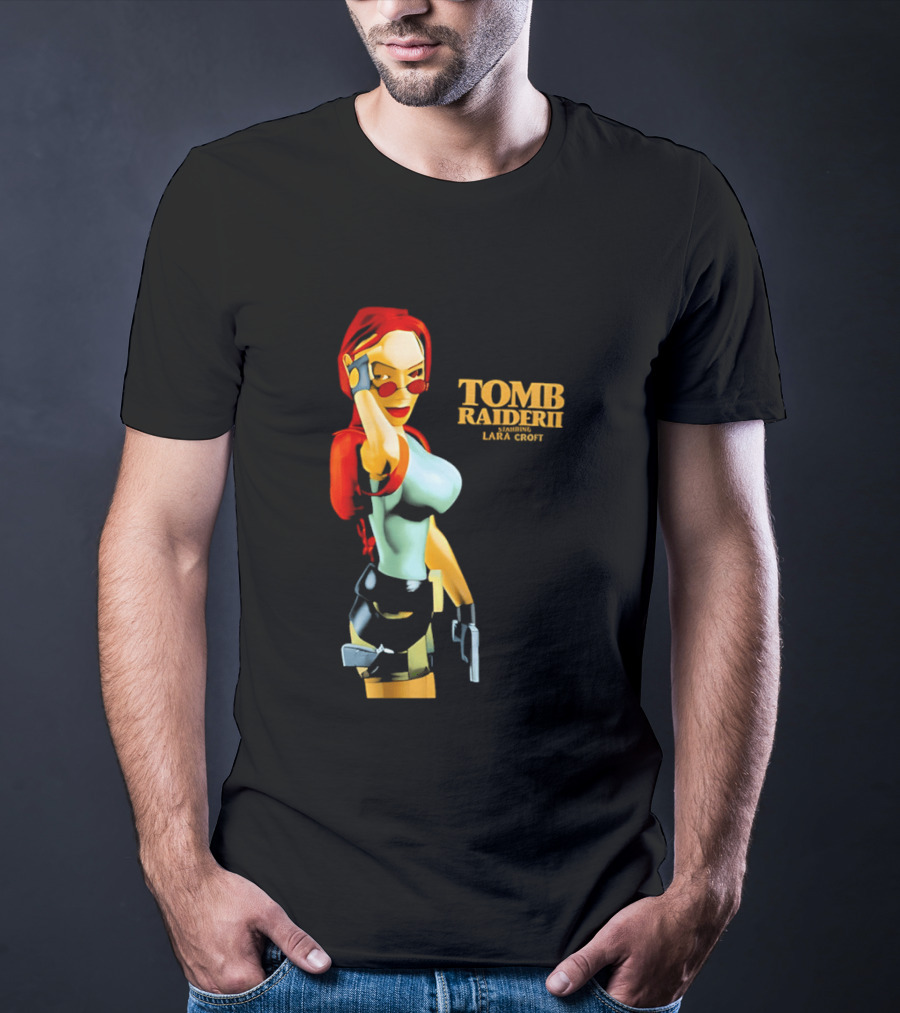 Lara Croft Tomb Raider II Starring Iconic Video Game T-Shirt