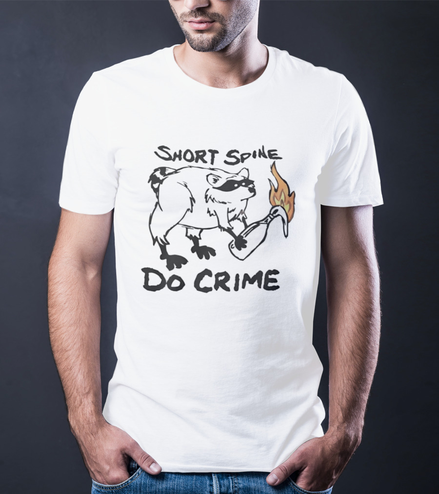 Short Spine Do Crime Jimothy Flame Bear T-Shirt