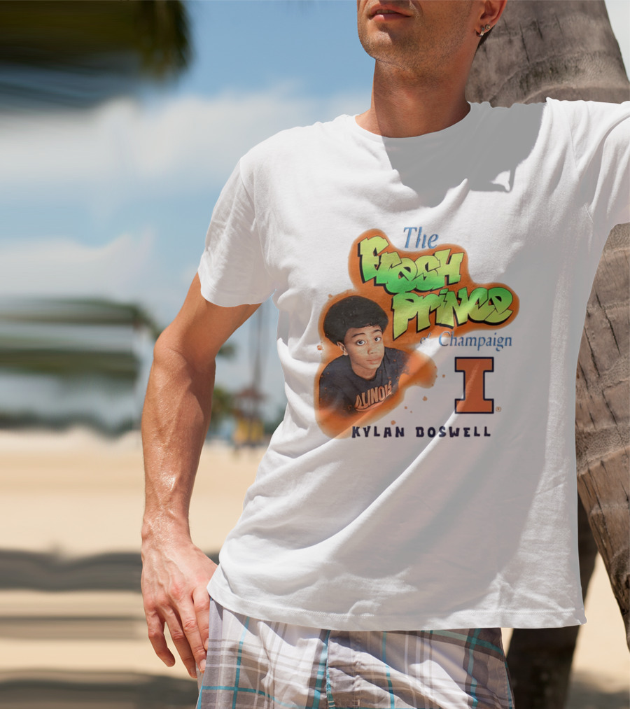 Kylan Boswell Illinois Fighting Illini The Fresh Prince Of Champaign T-Shirt