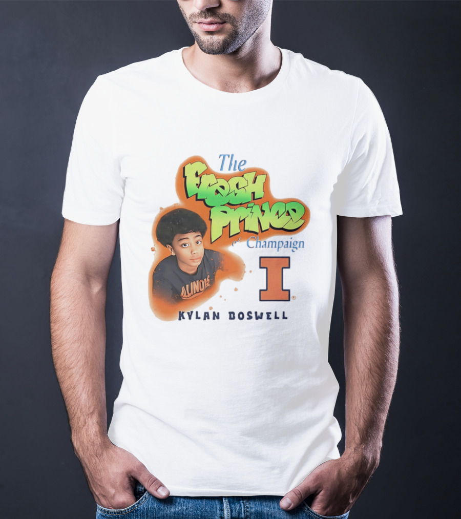 Kylan Boswell Illinois Fighting Illini The Fresh Prince Of Champaign T-Shirt