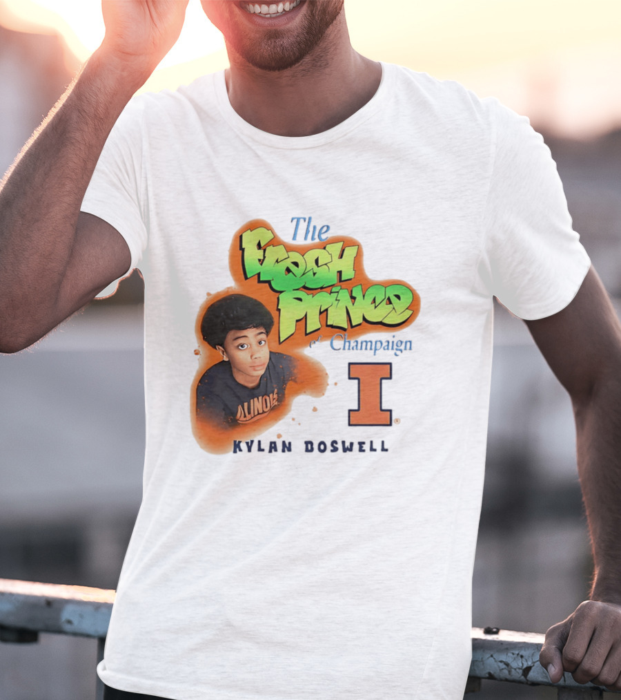 Kylan Boswell Illinois Fighting Illini The Fresh Prince Of Champaign T-Shirt