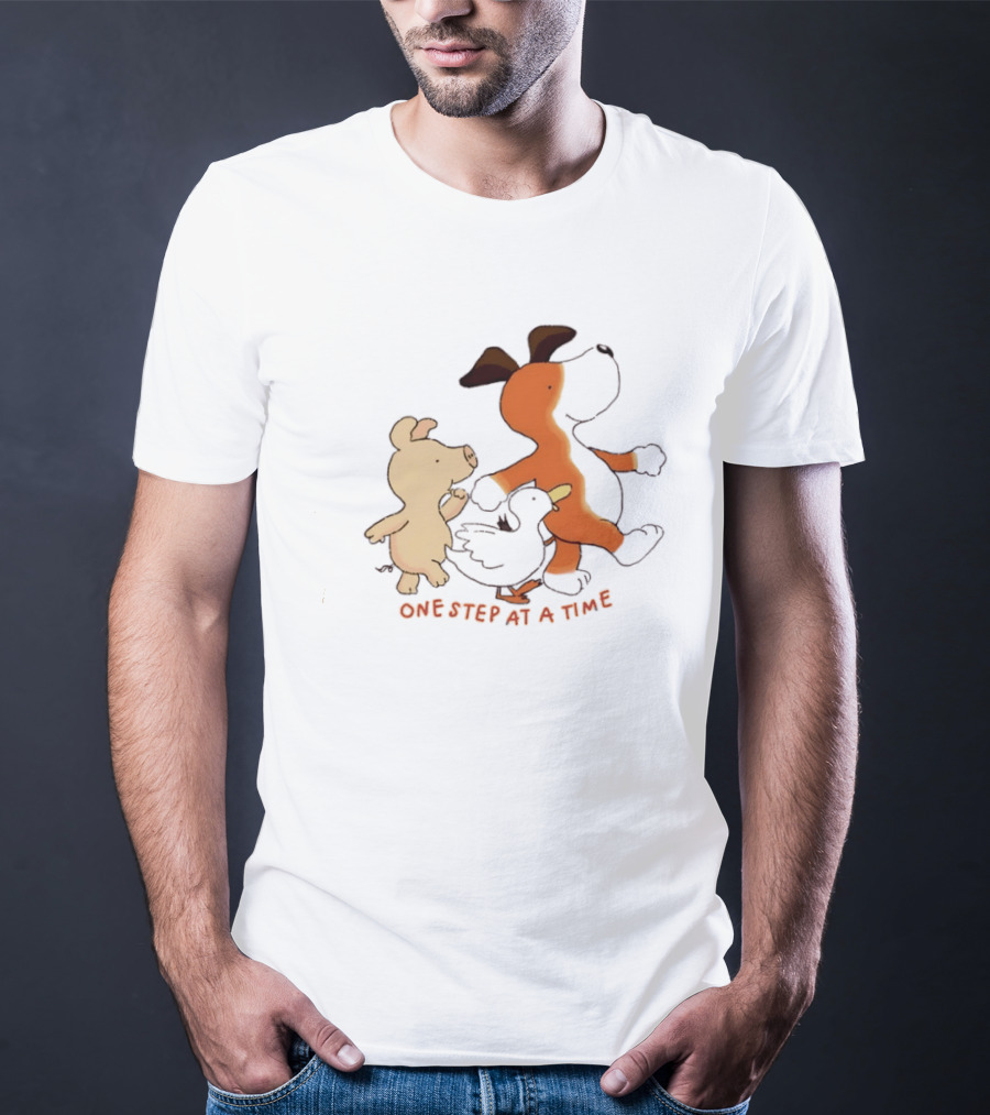 Dog Pig And Duck One Step At A Time T-Shirt