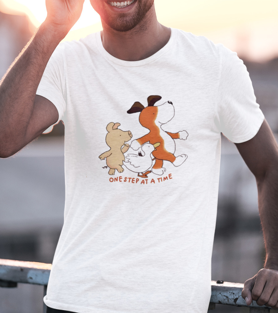 Dog Pig And Duck One Step At A Time T-Shirt