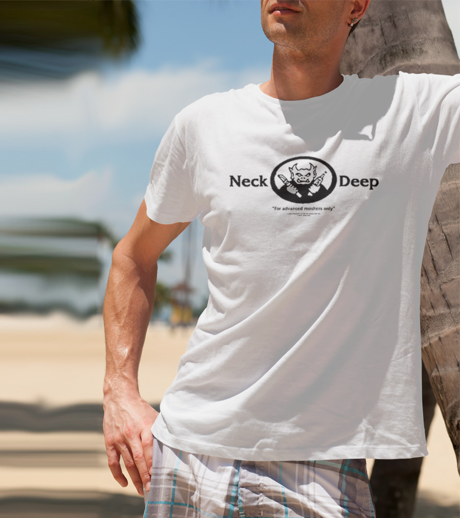 Neck Deep Gargoyle For Advanced Moshers Only Woodmark T-Shirt