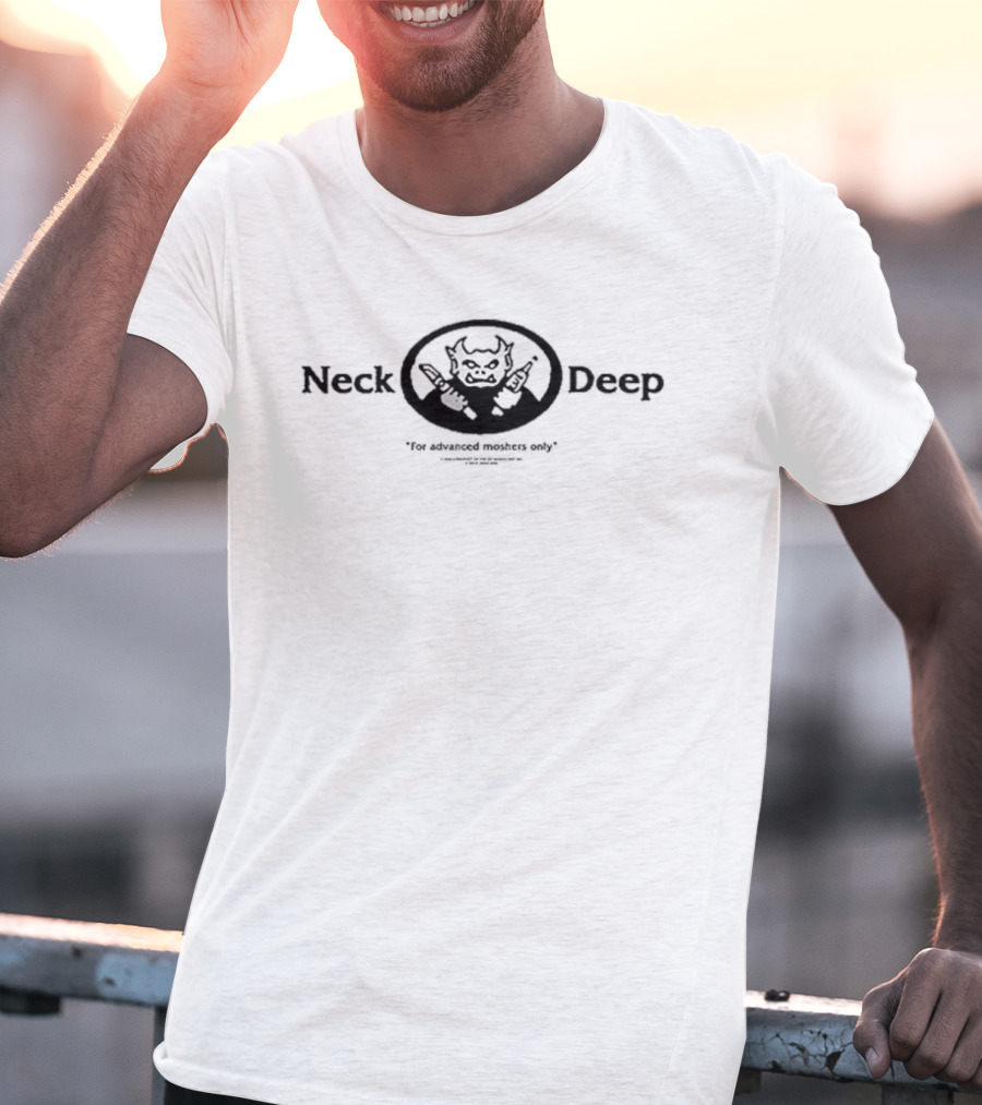 Neck Deep Gargoyle For Advanced Moshers Only Woodmark T-Shirt