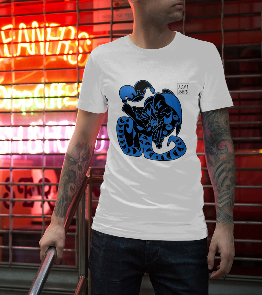 Shadow Milk Cookie Run A4NT Peeking Jester Snake T-Shirt