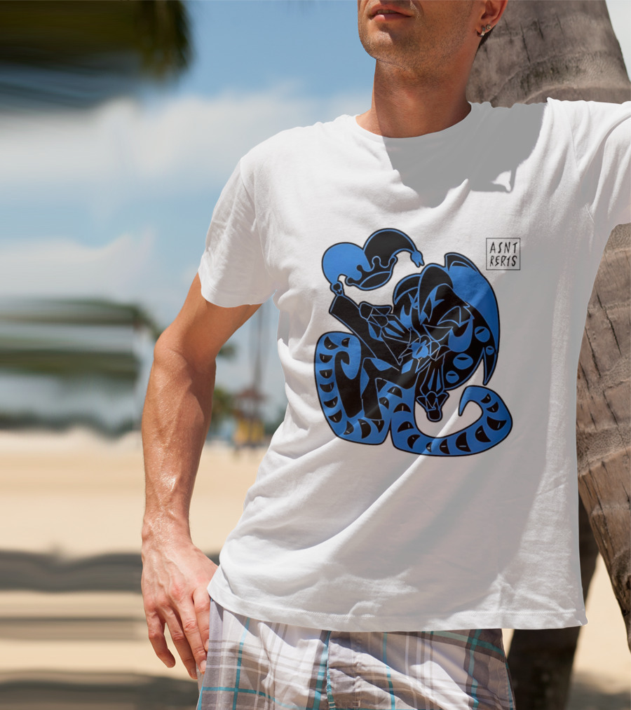 Shadow Milk Cookie Run A4NT Peeking Jester Snake T-Shirt