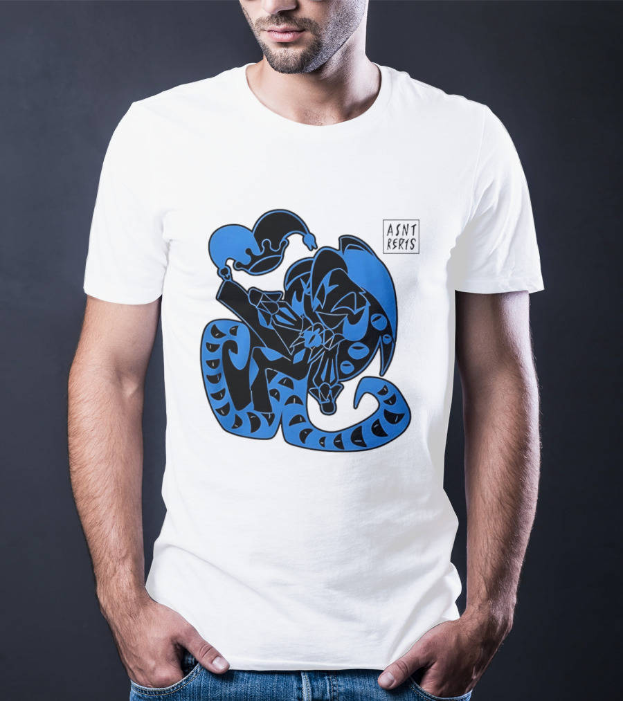 Shadow Milk Cookie Run A4NT Peeking Jester Snake T-Shirt