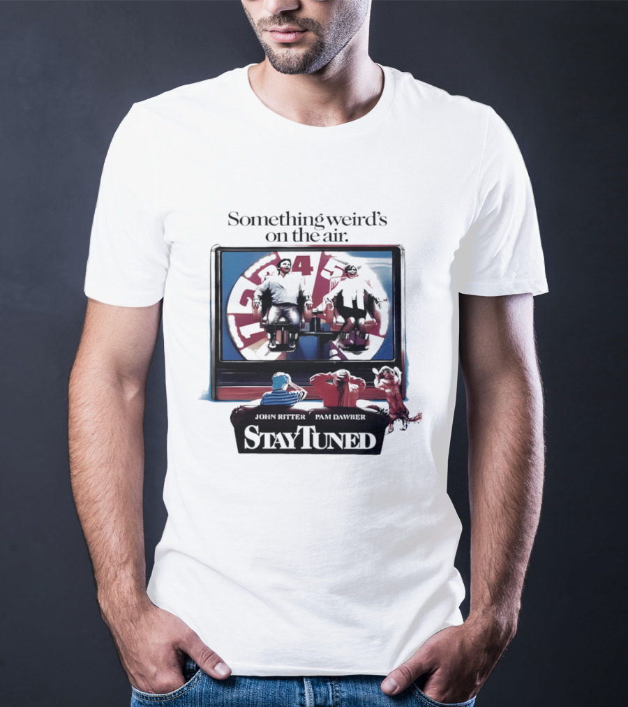 Stay Tuned Something Weird's On The Air John Ritter Pam Dawber T-Shirt