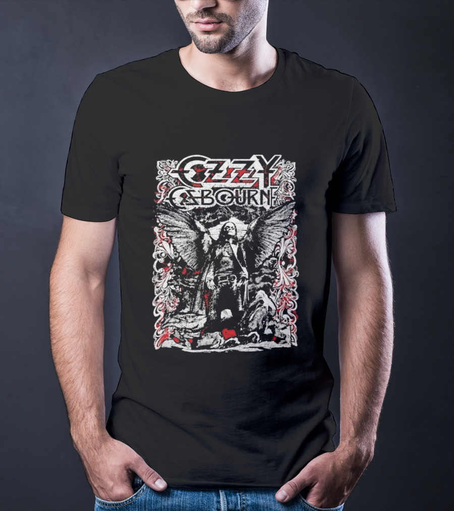 Ozzy Osbourne 2026 Prince Of Darkness Angel Wings T-Shirt