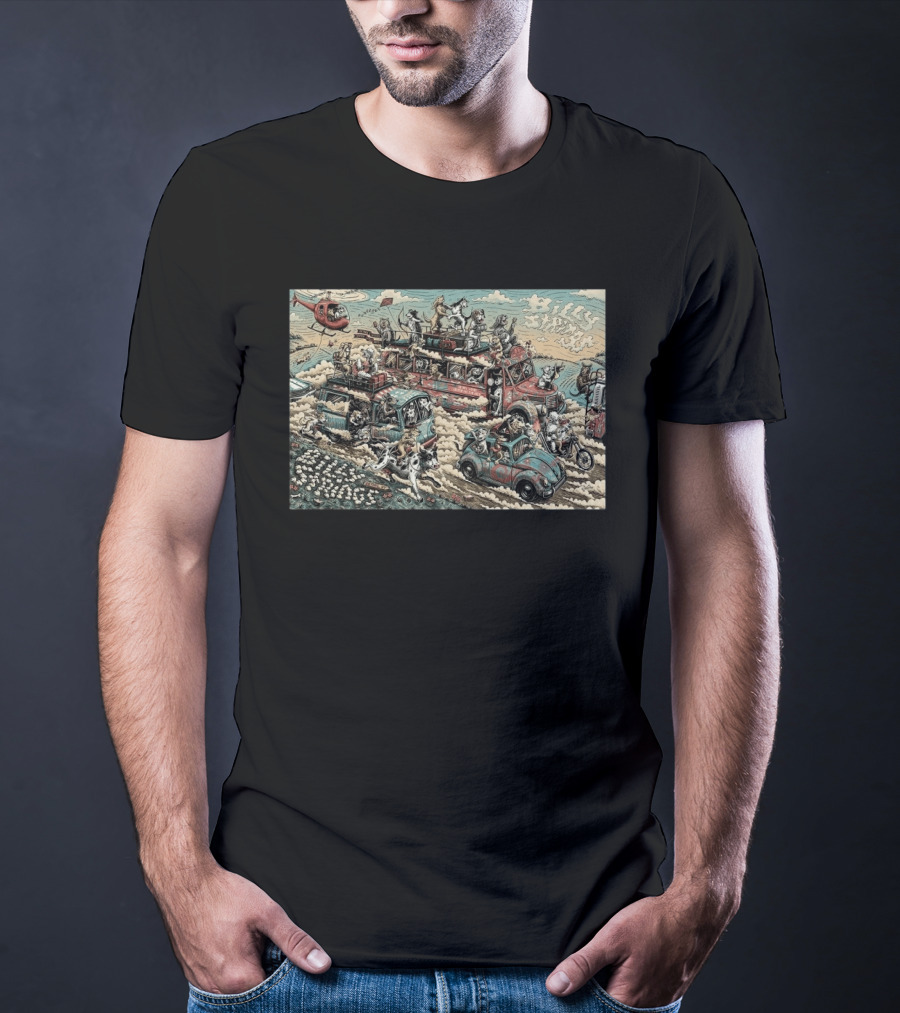 Billy Strings Bethel Woods Center 2026 Event By Dylan Goldberger With Dogs And Cars T-Shirt
