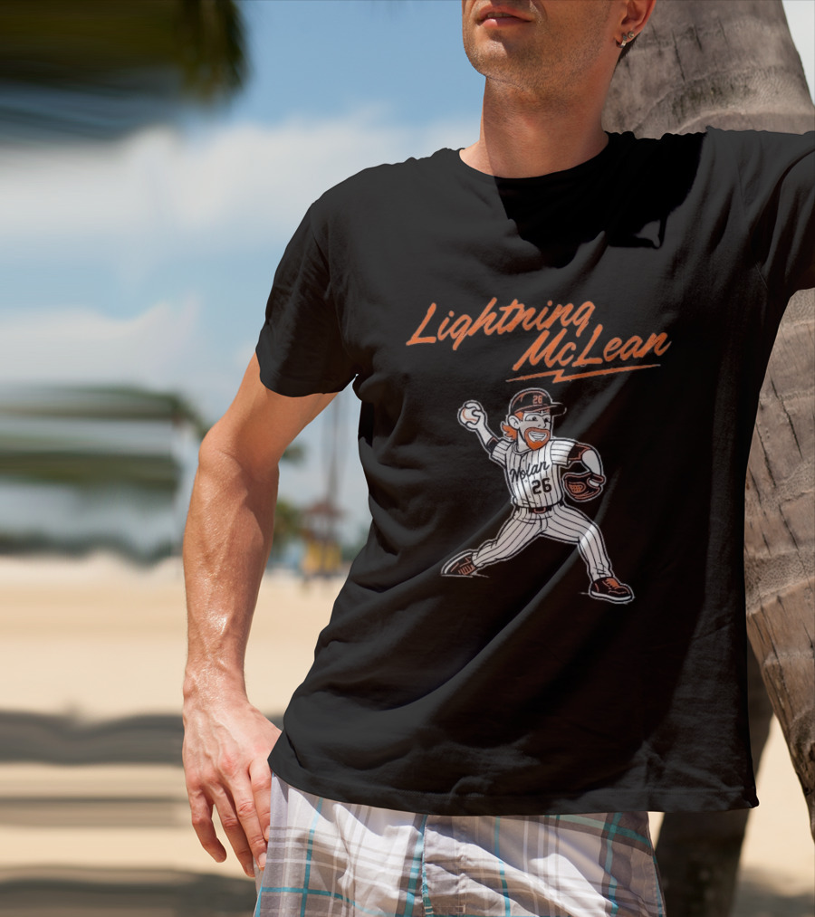 Lightning McLean Nolan 26 New York Mets T-Shirt
