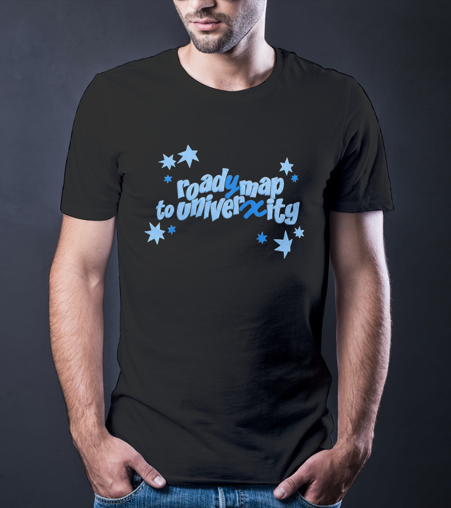 Roady Map To Univerxity With Stars T-Shirt