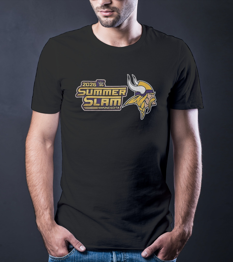 2026 WWE SummerSlam Minnesota Vikings T-Shirt