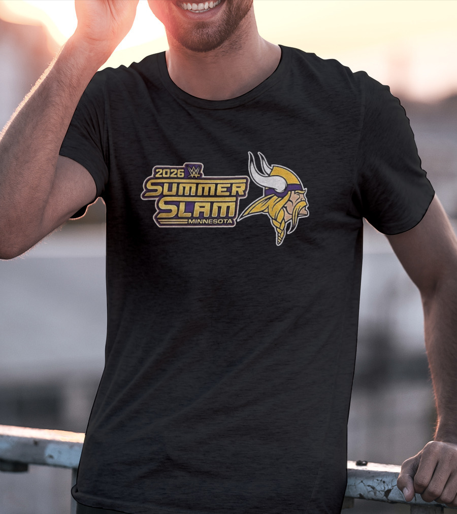 2026 WWE SummerSlam Minnesota Vikings T-Shirt