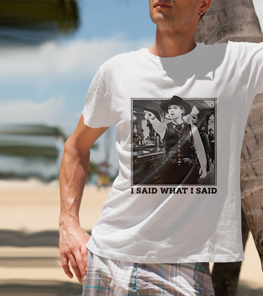 Sophie Cunningham Cowgirl I Said What I Said Indiana Fever T-Shirt