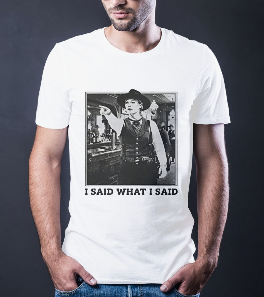 Sophie Cunningham Cowgirl I Said What I Said Indiana Fever T-Shirt