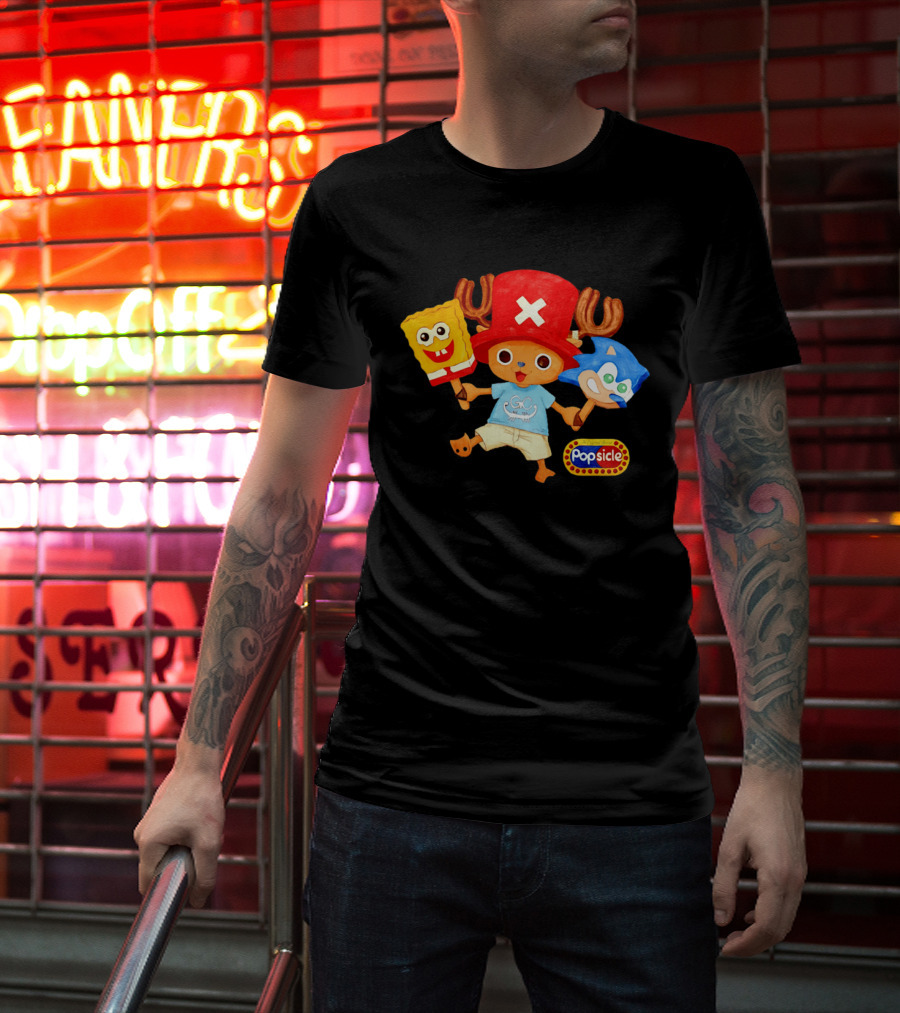 Chopper Popsicle SpongeBob Sonic T-Shirt