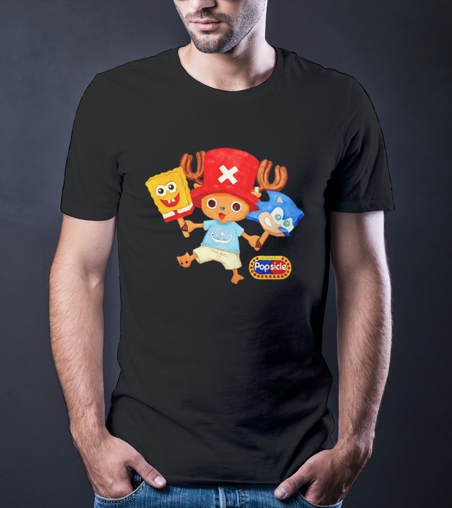 Chopper Popsicle SpongeBob Sonic T-Shirt