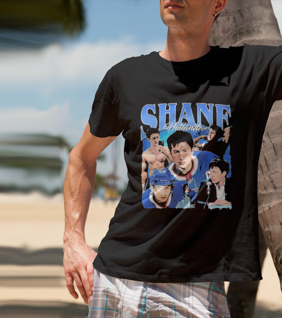 Shane Hollander Hockey Player Collage Hudson Williams T-Shirt