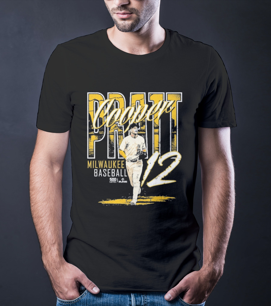 Cooper Pratt Milwaukee Baseball 12 Player Name T-Shirt