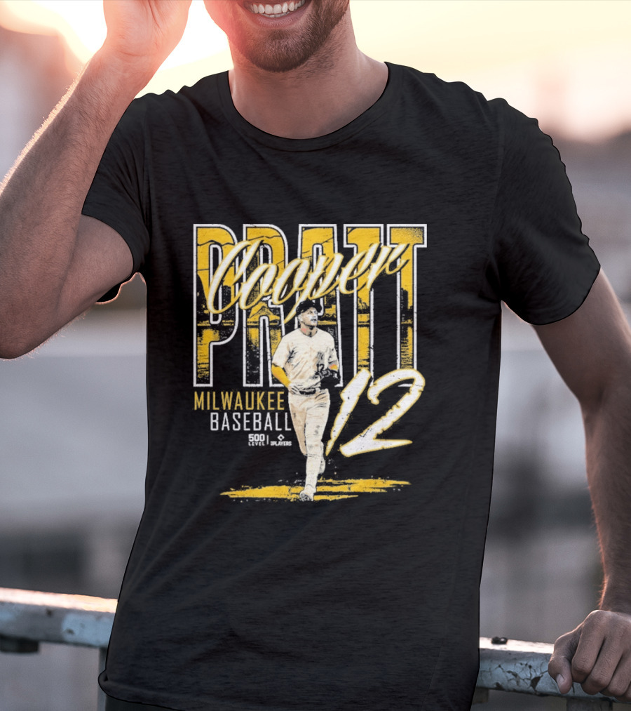Cooper Pratt Milwaukee Baseball 12 Player Name T-Shirt