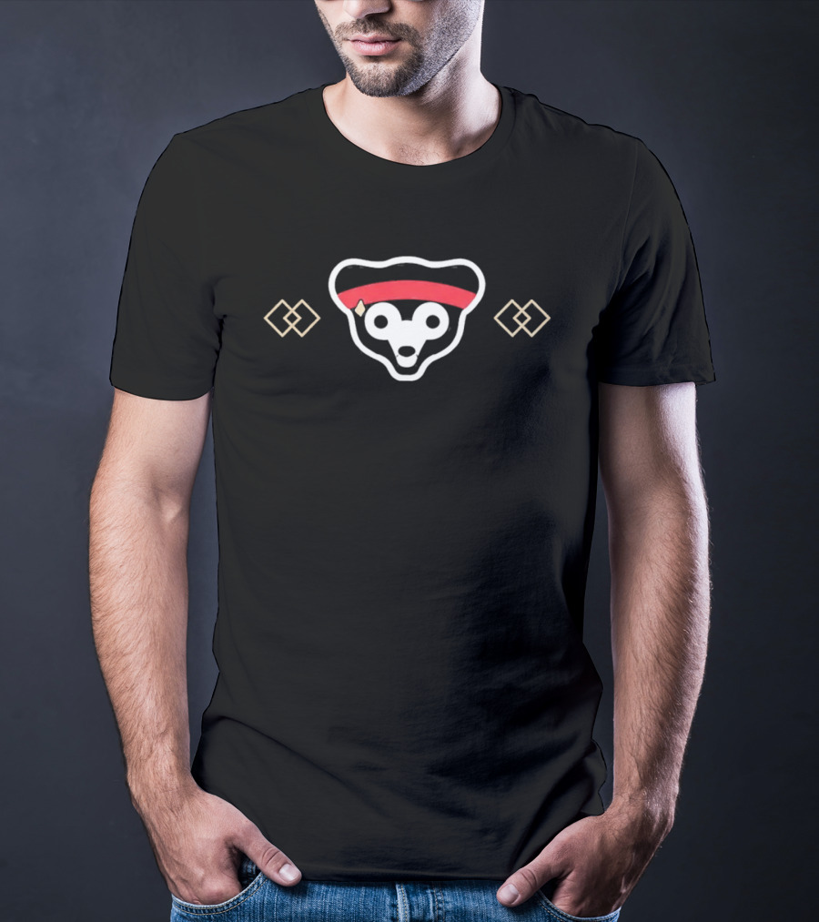 Cubs Race To Wrigley Bear Headband T-Shirt