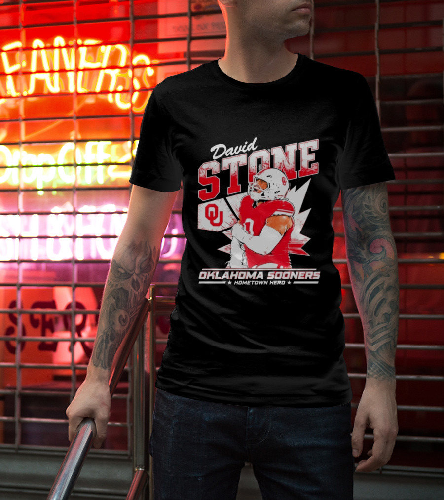 David Stone Oklahoma Sooners Hometown Hero OU Football Star T-Shirt