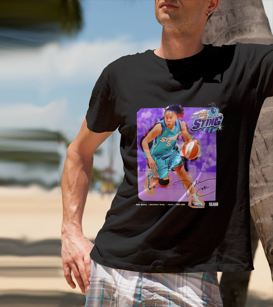 Dawn Staley Charlotte Sting WNBA Guard 1999 2005 T-Shirt