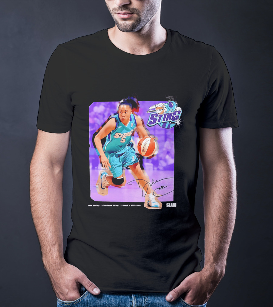 Dawn Staley Charlotte Sting WNBA Guard 1999 2005 T-Shirt