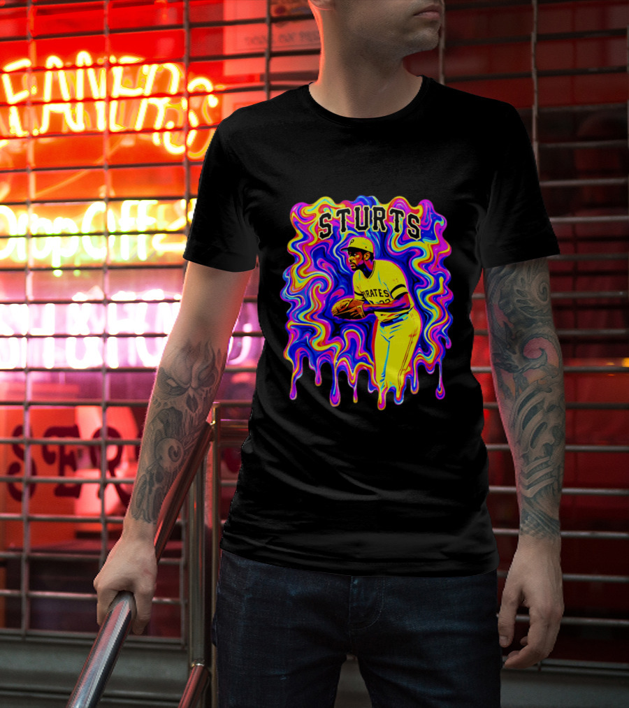Pirates Dock Ellis Psychedelic Sturts Baseball Pitcher T-Shirt