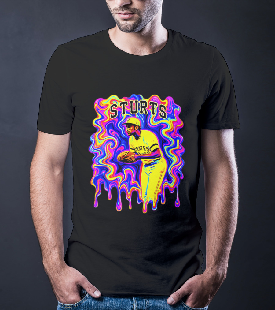 Pirates Dock Ellis Psychedelic Sturts Baseball Pitcher T-Shirt