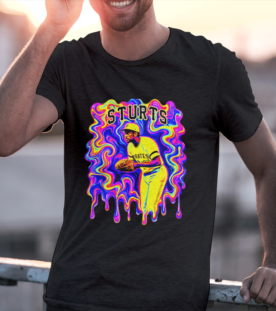 Pirates Dock Ellis Psychedelic Sturts Baseball Pitcher T-Shirt