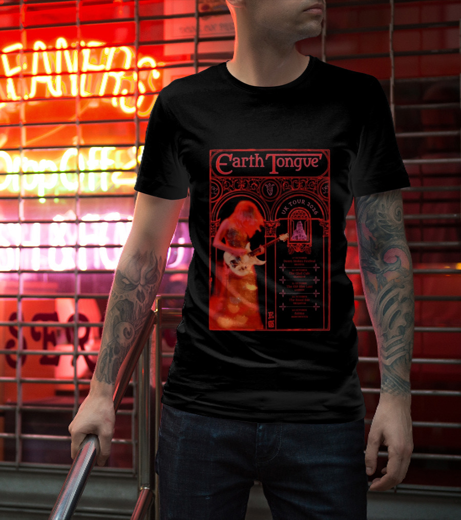 Earth Tongue UK Tour 2026 Down Stokes Festival Bristol Gilded Gothic Artistry T-Shirt