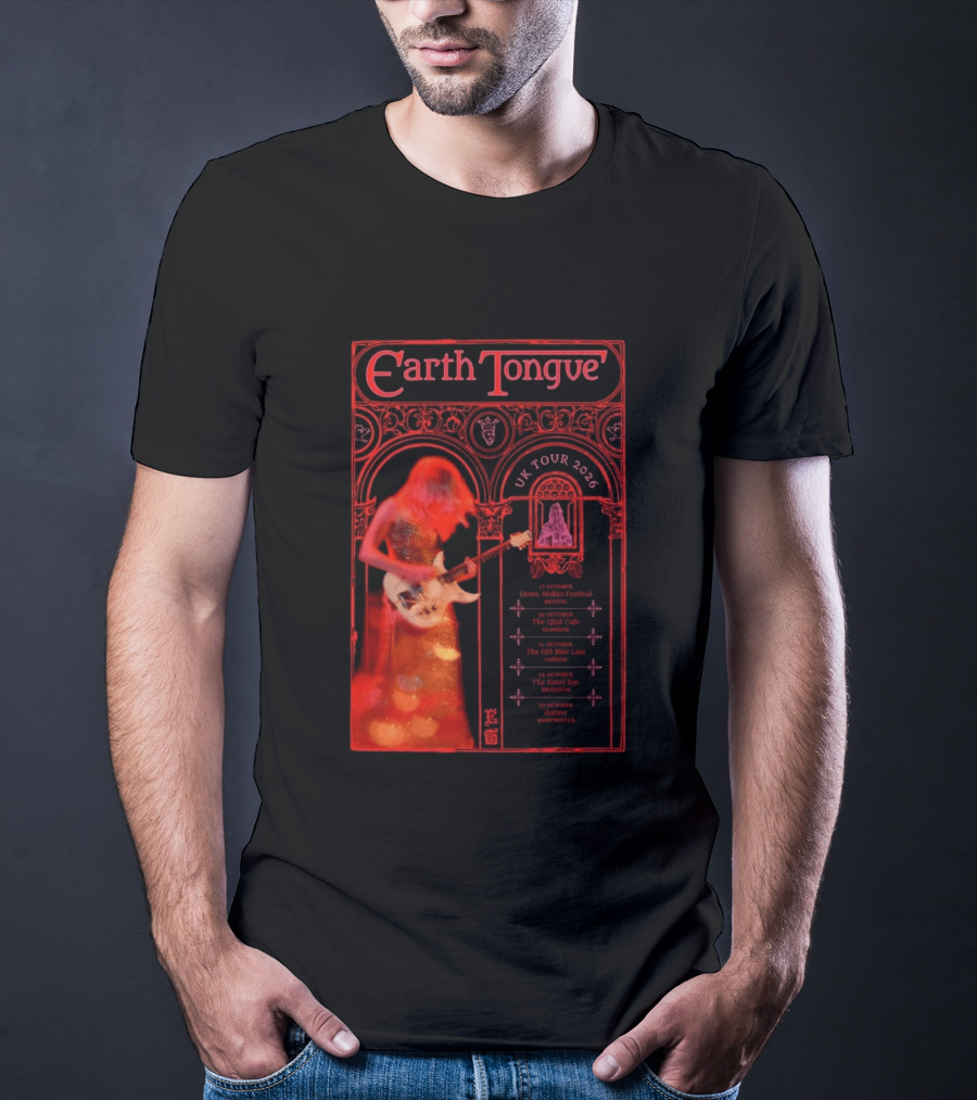 Earth Tongue UK Tour 2026 Down Stokes Festival Bristol Gilded Gothic Artistry T-Shirt