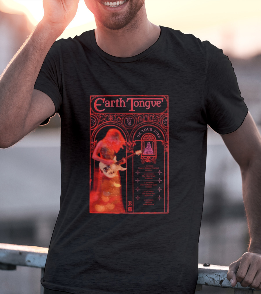 Earth Tongue UK Tour 2026 Down Stokes Festival Bristol Gilded Gothic Artistry T-Shirt
