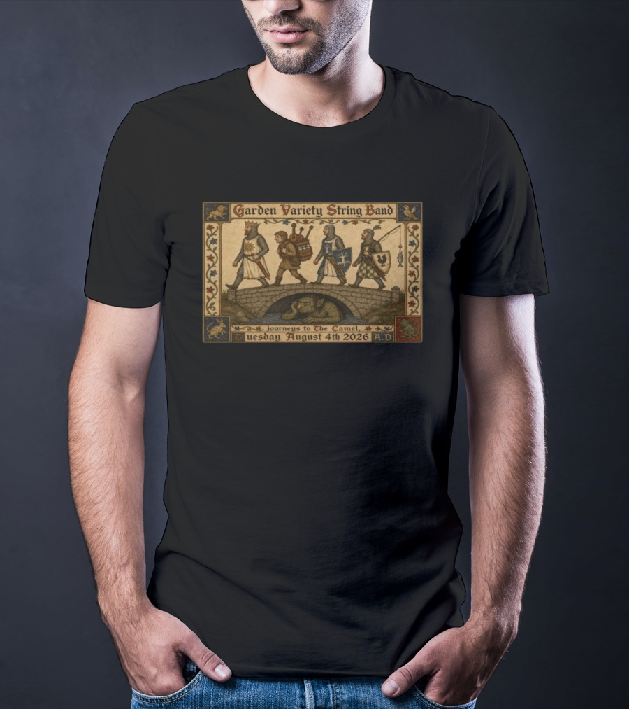 Garden Variety String Band Journeys To The Camel Richmond VA August 4 2026 A.D. T-Shirt