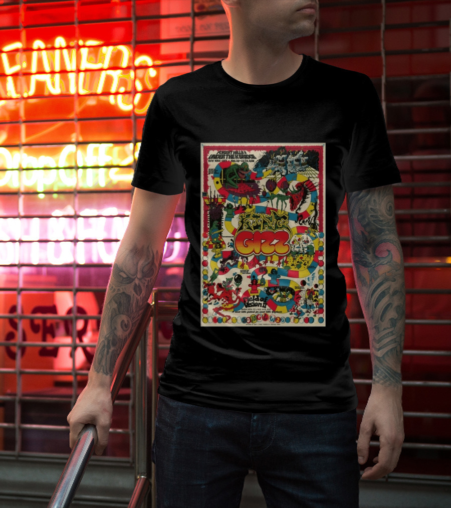 King Gizzard And The Lizard Wizard Forest Hills Under The Ring NYC Aug 2026 Field Of Vision II T-Shirt