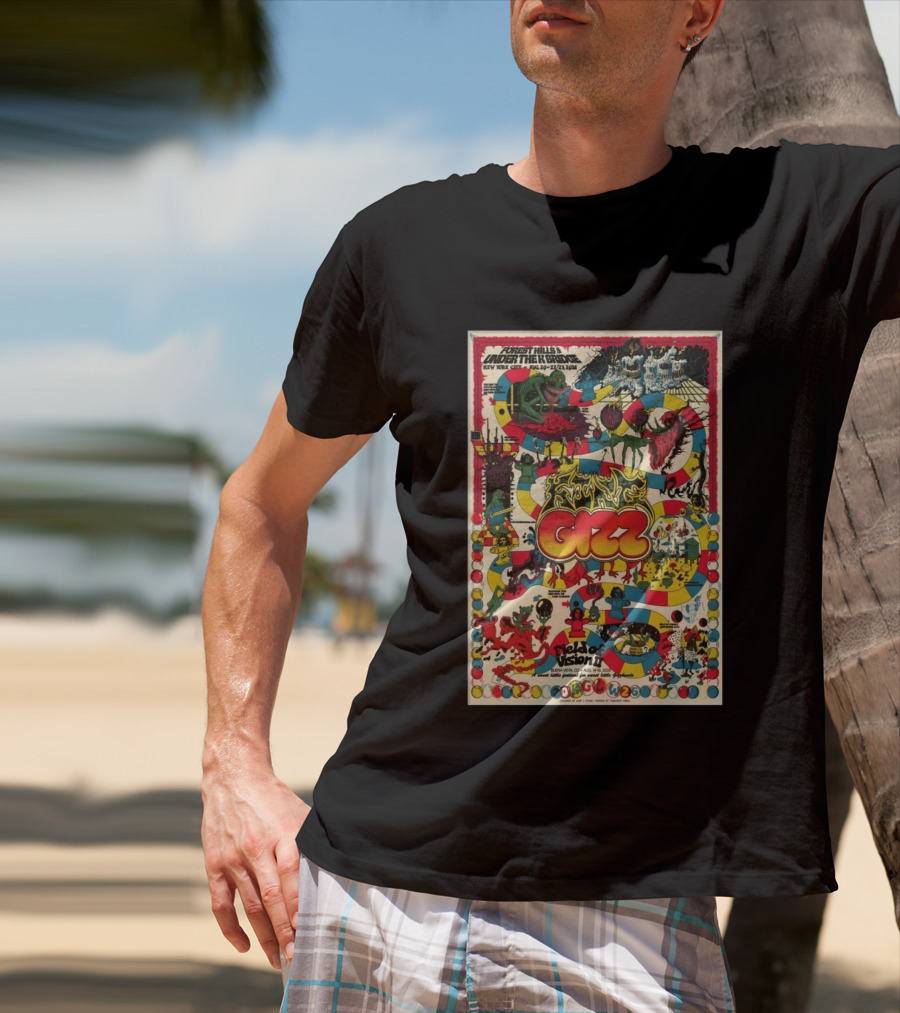 King Gizzard And The Lizard Wizard Forest Hills Under The Ring NYC Aug 2026 Field Of Vision II T-Shirt