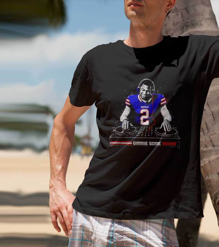 Buffalo Bills Player DJ Gimmie Some Moore Football Jersey T-Shirt