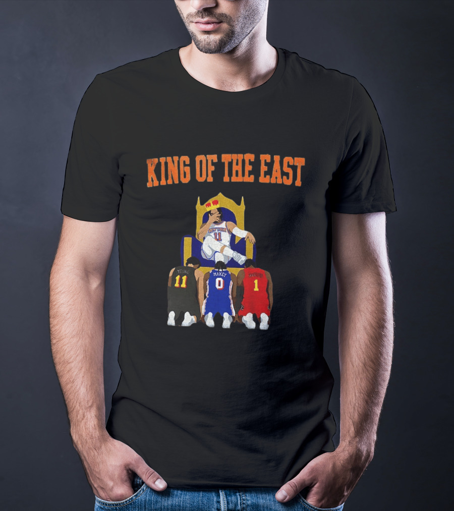 New York Knicks Jalen Brunson King Of The East NBA Basketball T-Shirt