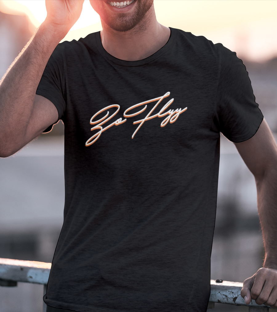 Go Flyy Script Bold Cursive T-Shirt