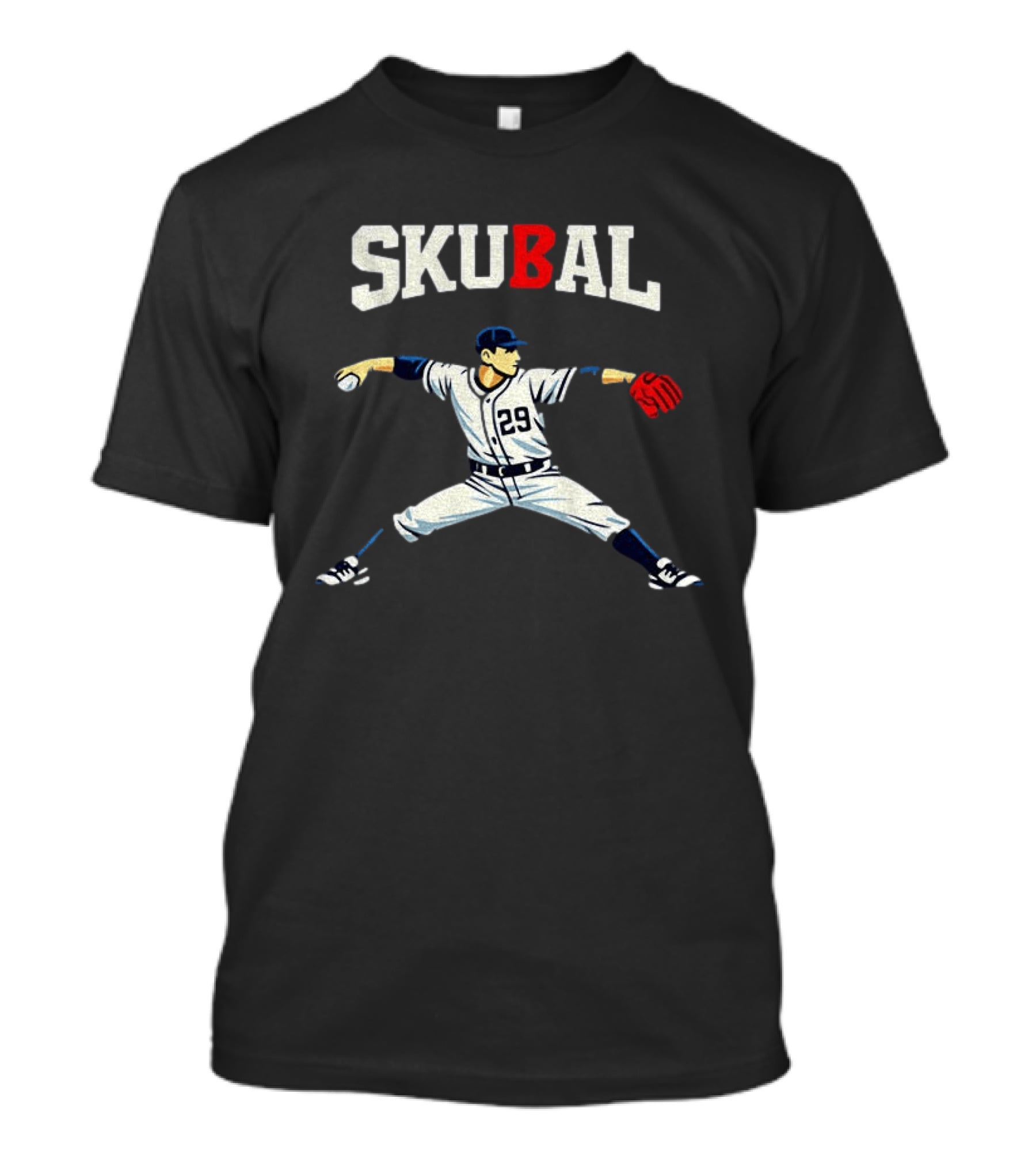 Tarik Skubal 29 Baseball Pitcher Pose MLB Action T-Shirt