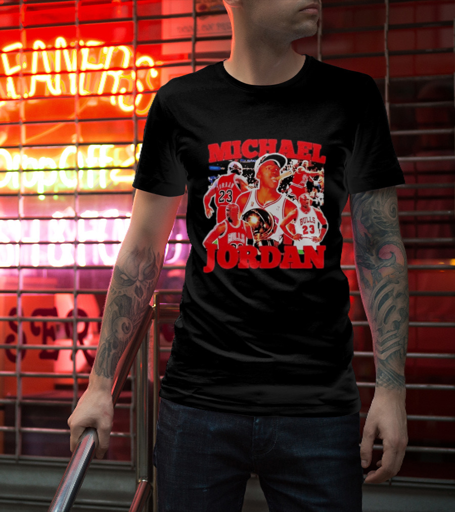Michael Jordan Chicago Bulls 23 Basketball Legend NBA Champion T-Shirt