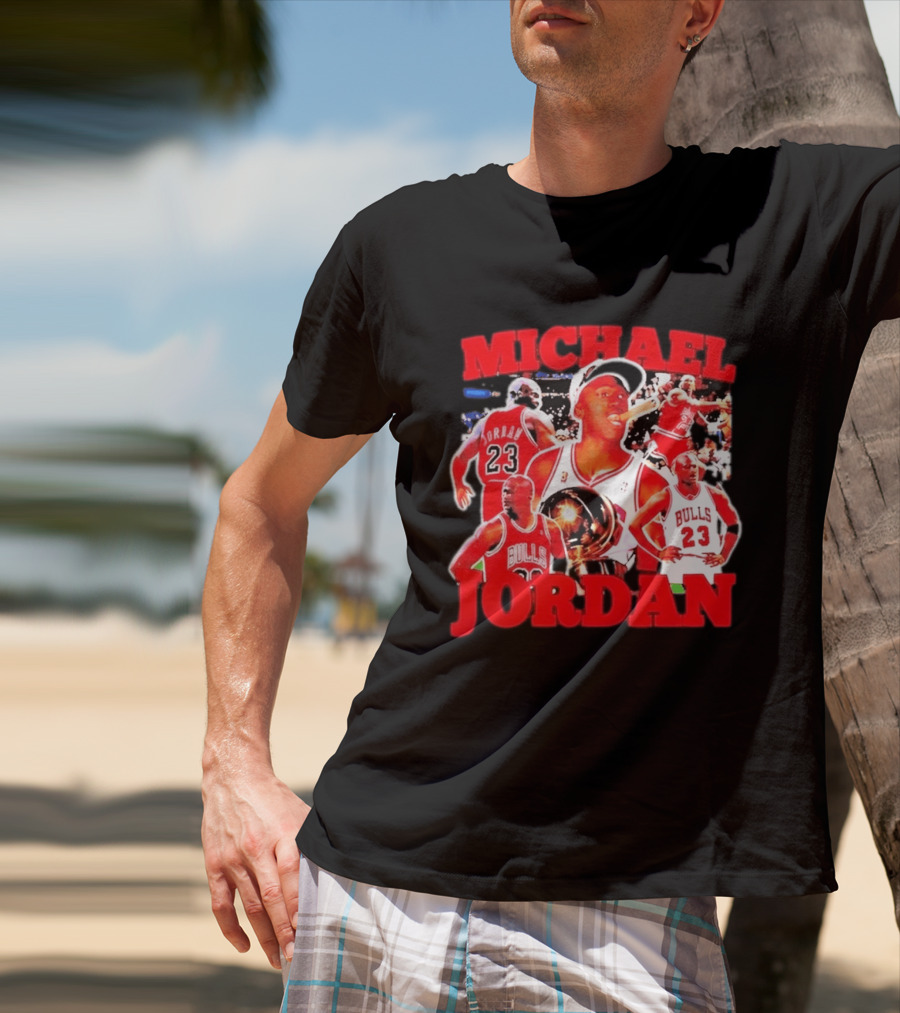 Michael Jordan Chicago Bulls 23 Basketball Legend NBA Champion T-Shirt
