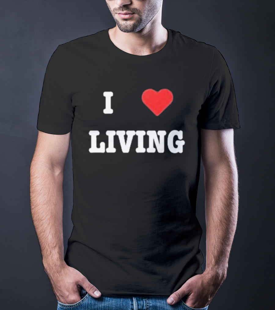Mxdvs I Love Living Heart T-Shirt